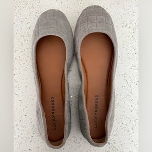 Lucky Brand Grey Emmie Ballet Flats 8.5
